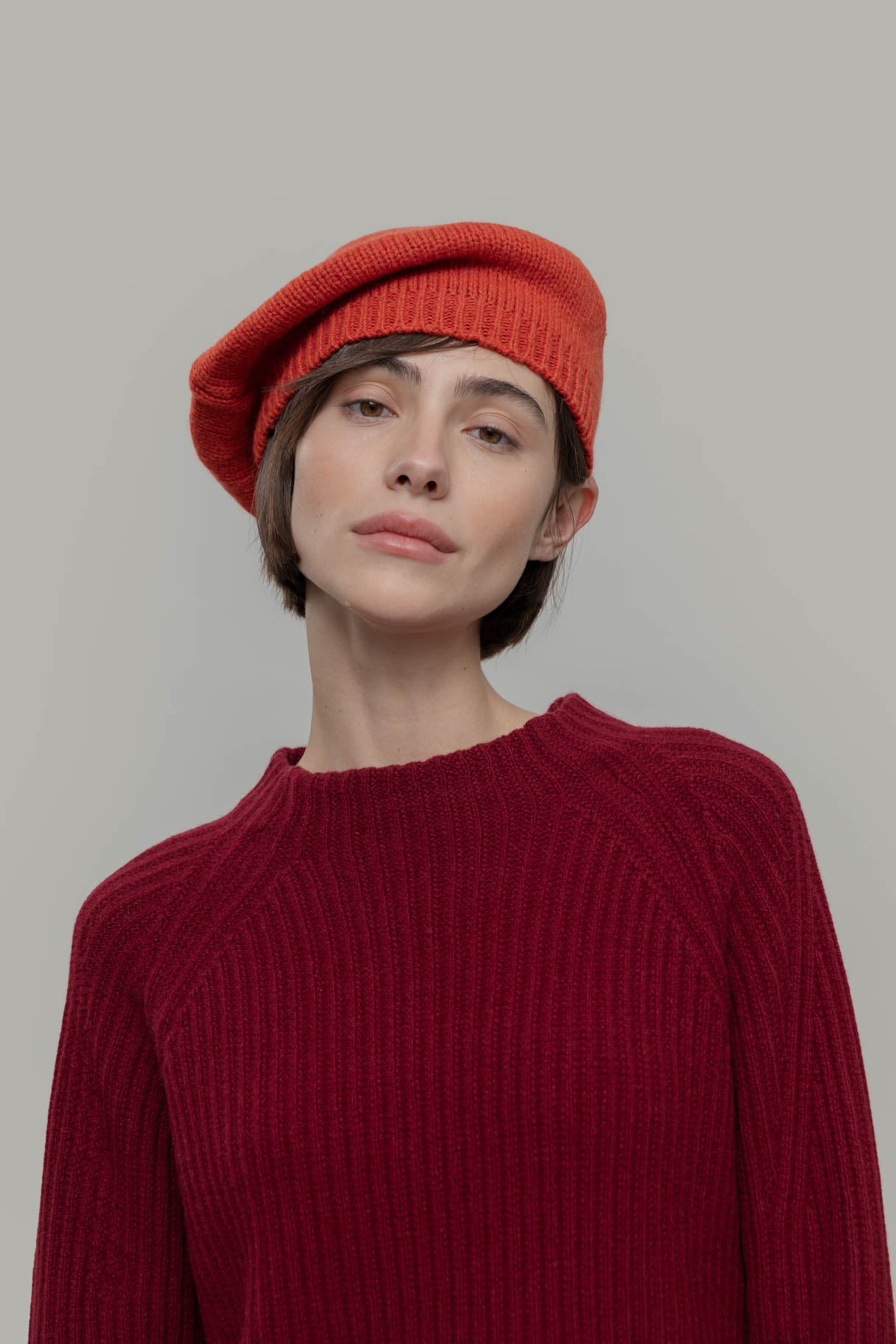 Béret Nicole en cachemire recyclé Rifo