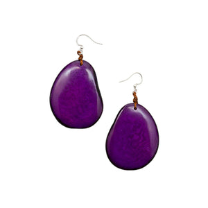 Boucles d'oreilles pétales en ivoire végétal