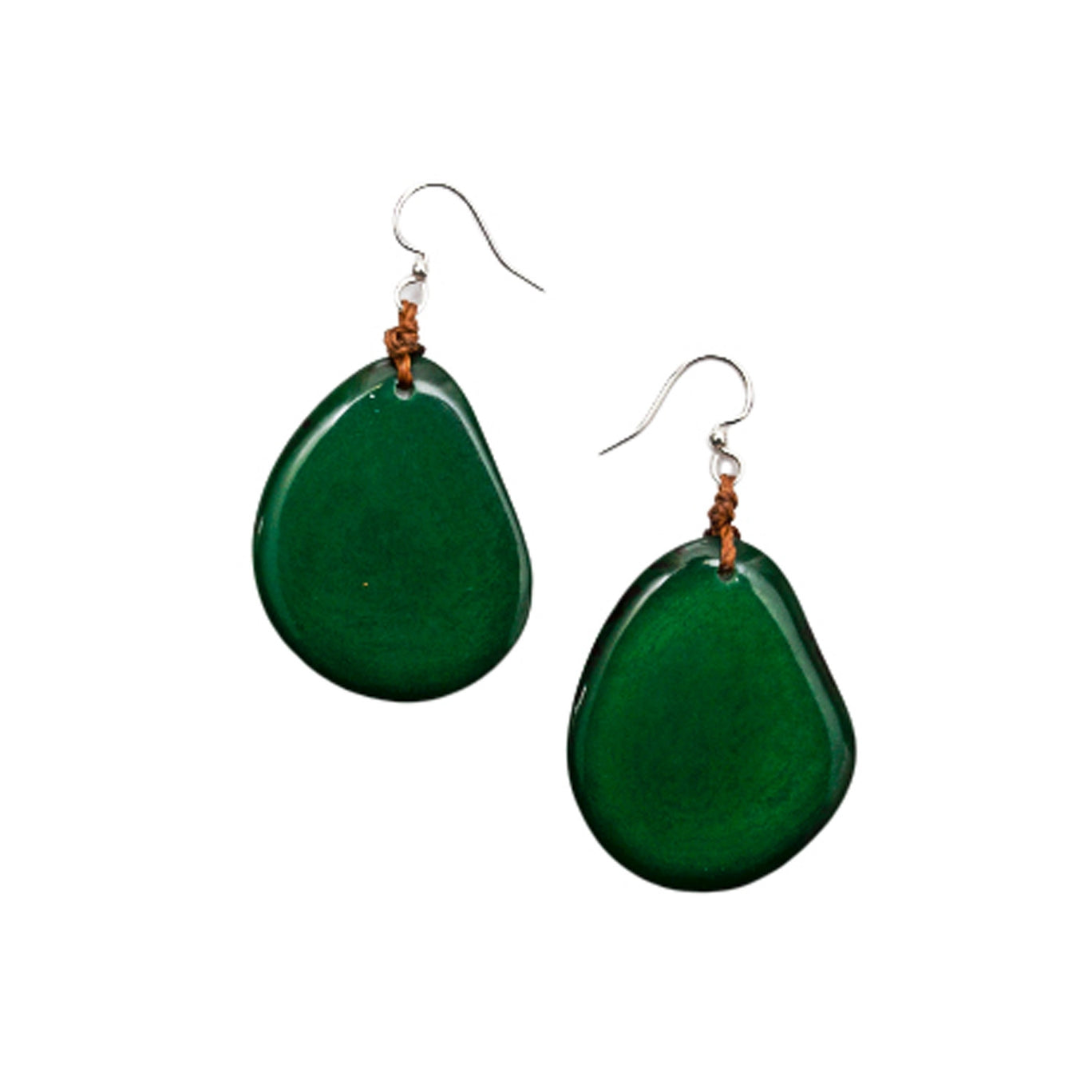 Boucles d'oreilles pétales en ivoire végétal