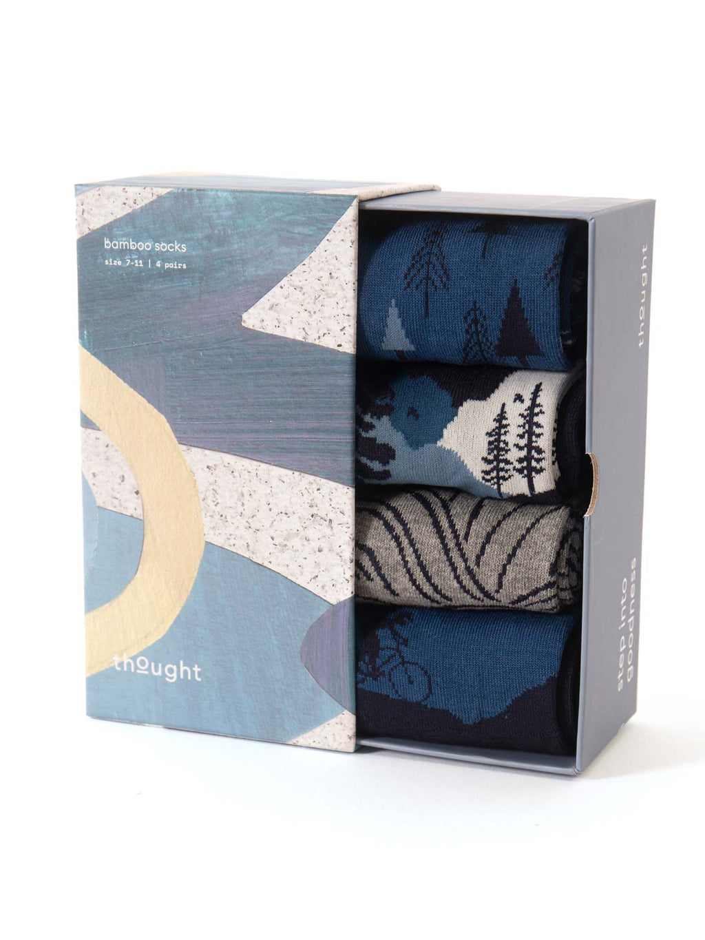 Coffret de chaussettes vélo et montagne pour homme en bambou