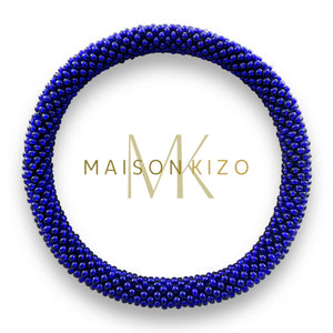 Bracelet bleu en perles népalaises