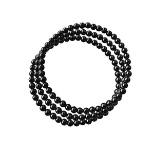 Bracelet triple perles de pierres semi précieuses