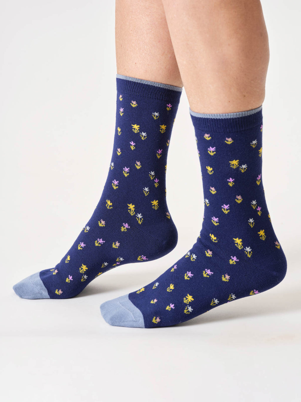 Chaussettes Ditsy petites fleurs en bambou