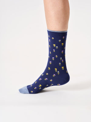 Chaussettes Ditsy petites fleurs en bambou