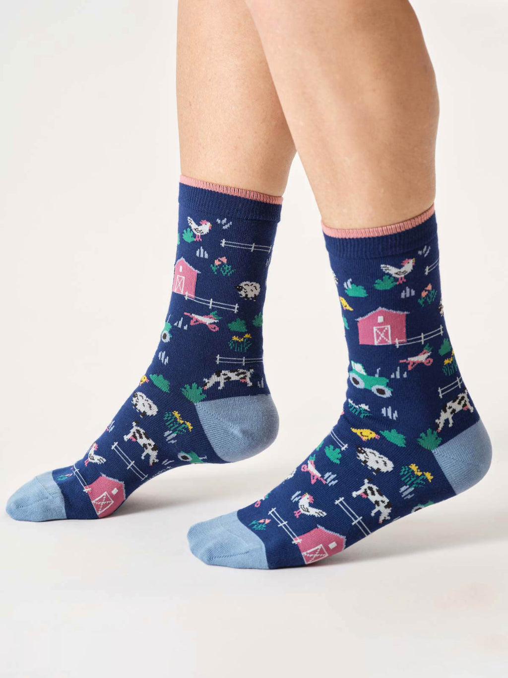 Chaussettes animaux de la ferme en coton bio