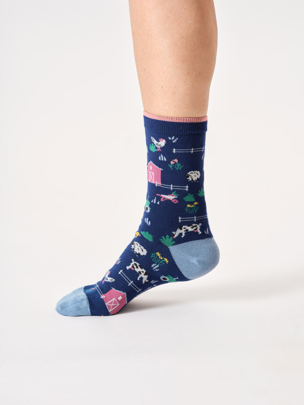 Chaussettes animaux de la ferme en coton bio