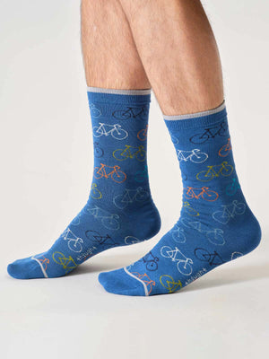 Coffret de chaussettes cyclisme pour homme en bambou