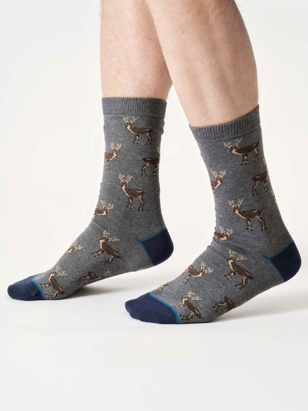 Chaussettes cerfs en coton bio homme
