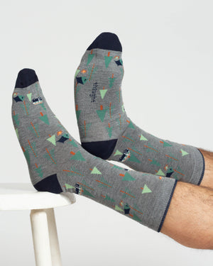 Coffret de chaussettes forêt pour homme en bambou