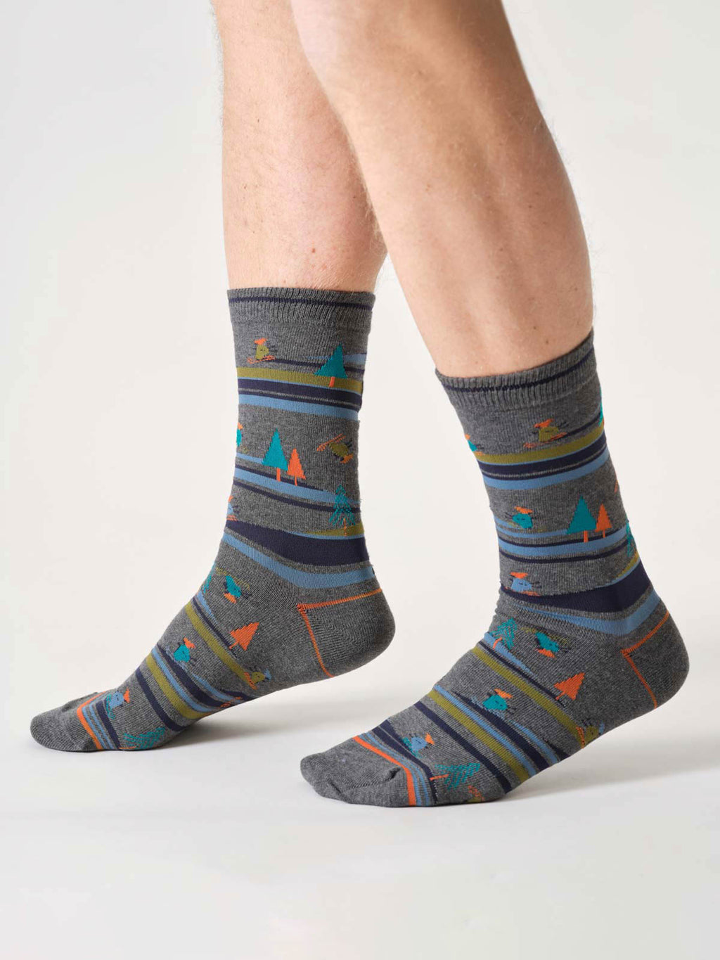 Chaussettes ski en coton bio homme