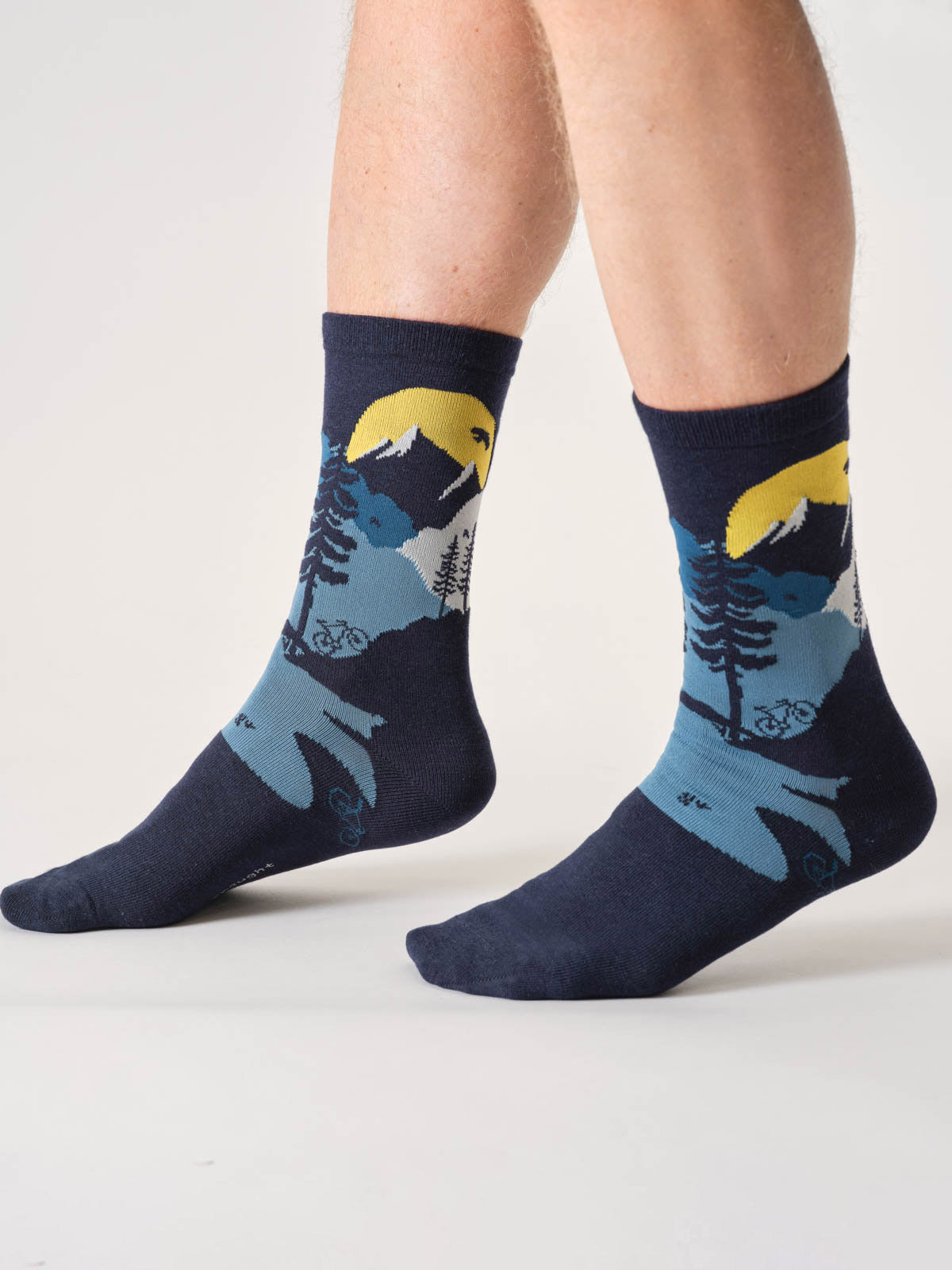 Coffret de chaussettes vélo et montagne pour homme en bambou