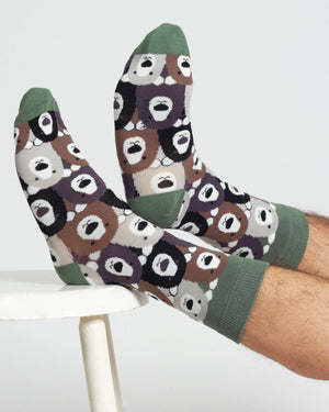 Coffret de chaussettes forêt pour homme en bambou