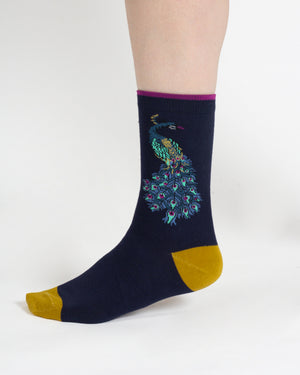 Coffret chaussettes paon en coton bio