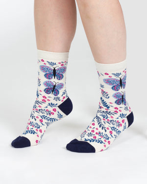 Chaussettes papillons en bambou