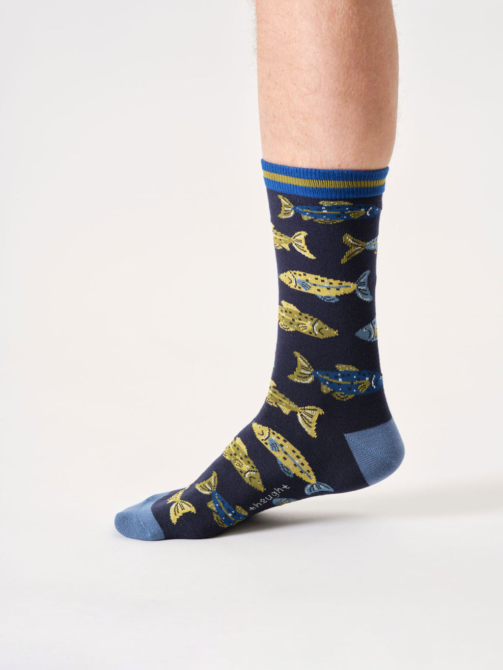 Chaussettes poissons en coton bio homme
