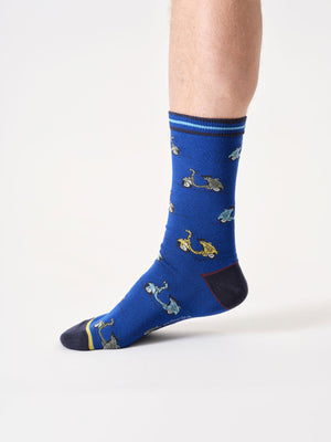 Chaussettes scooters en coton bio homme