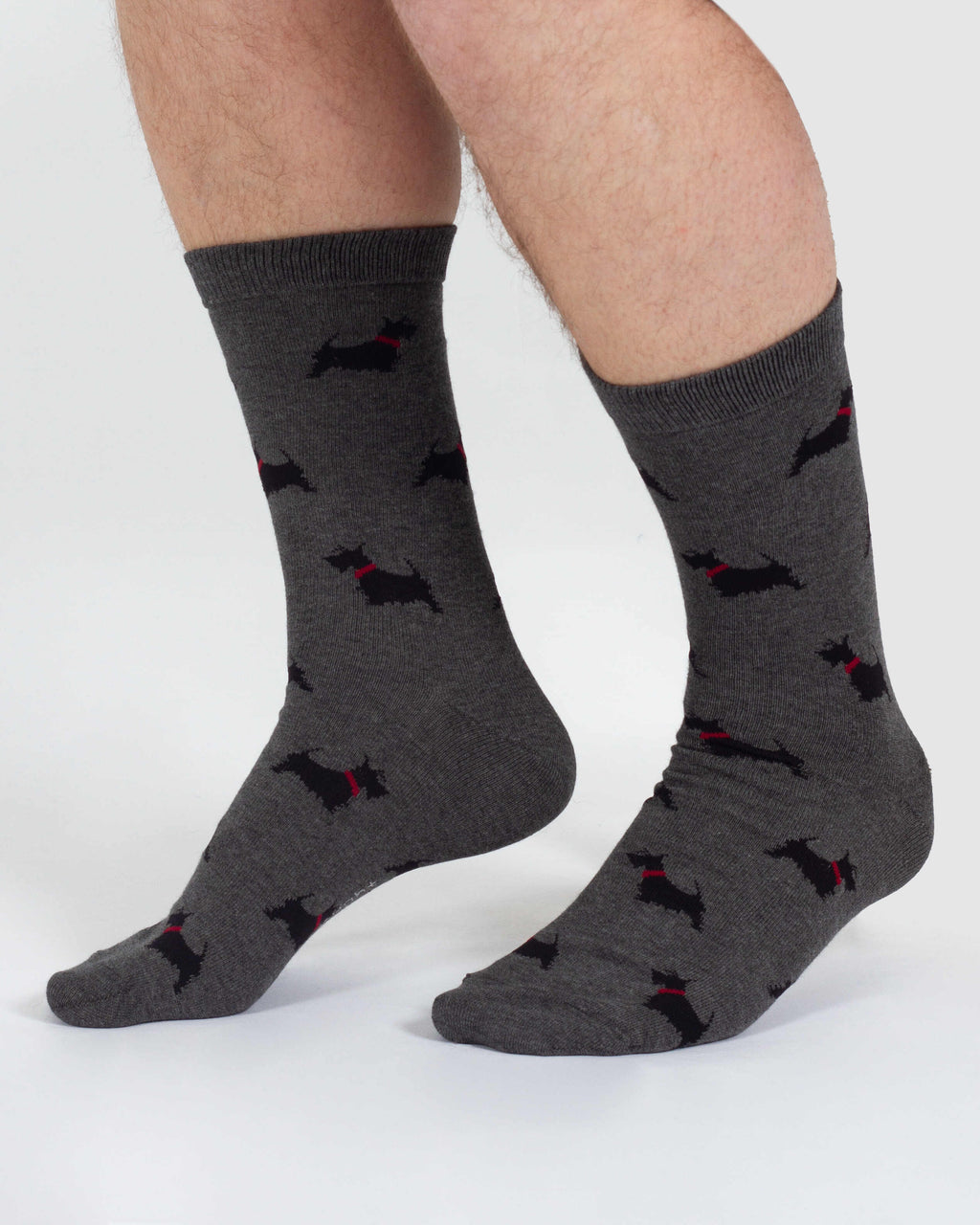 Chaussettes scottish terrier en bambou pour homme