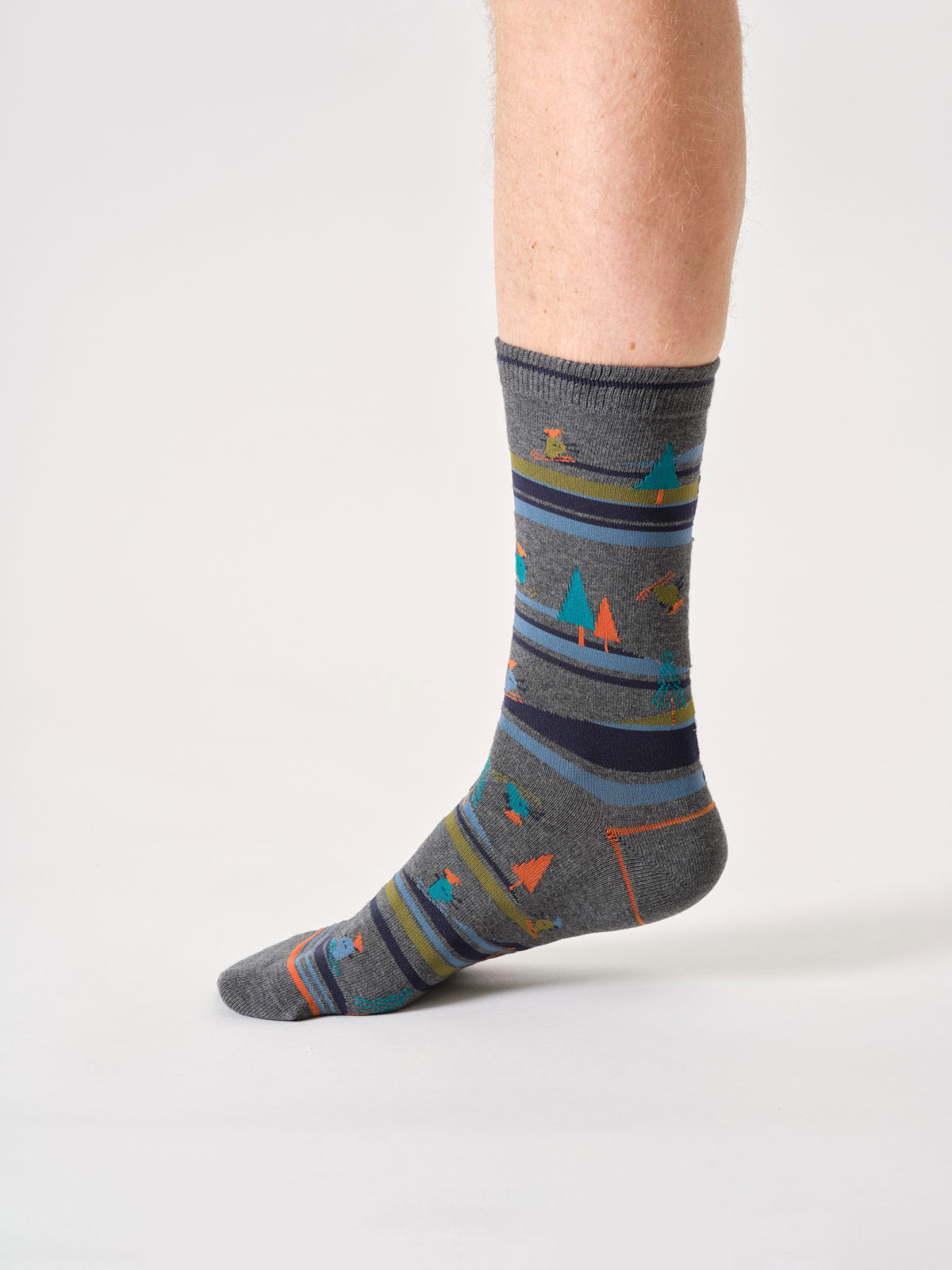 Chaussettes ski en coton bio homme