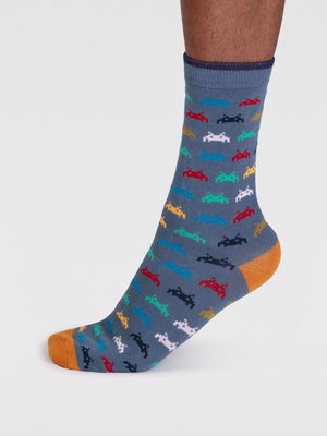 Chaussettes bambou space invaders pour homme