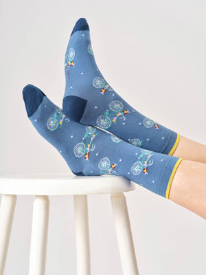 Chaussettes bicyclettes en bambou et coton bio