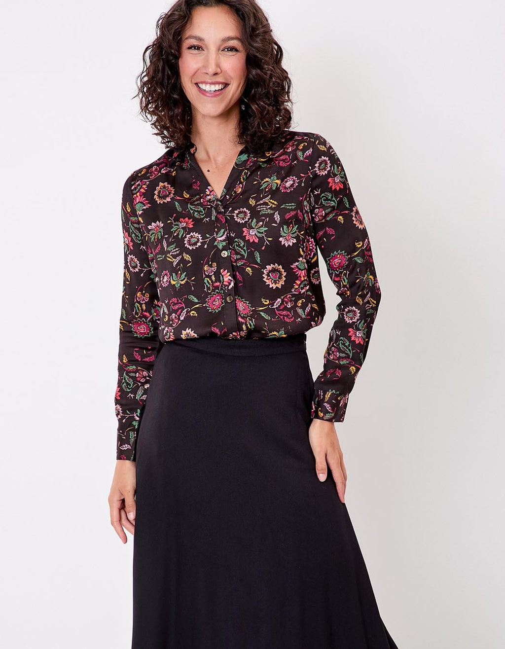 Chemisier Rey motif floral en Ecovero