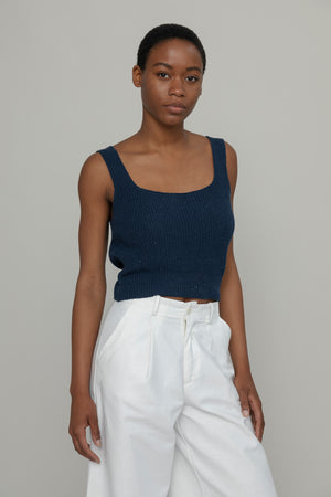 Débardeur-Allie-coton-bleu-denim-jean-recyclé-Rifo-mode-circulaire