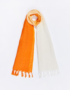 Foulard Hugo tie and dye en lin