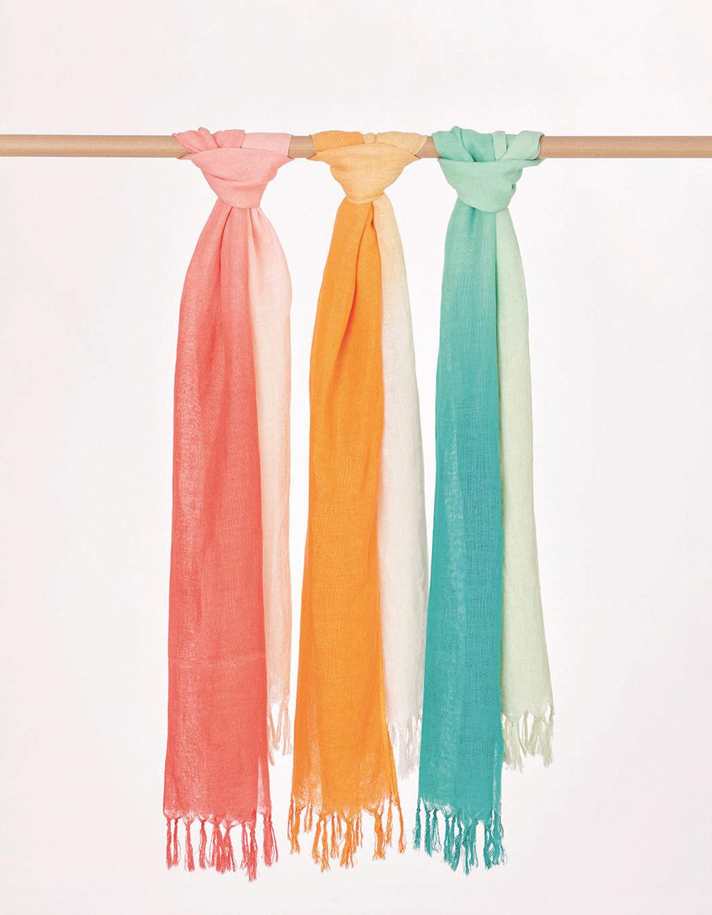 Foulard Hugo tie and dye en lin