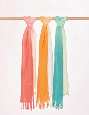 Foulard Hugo tie and dye en lin