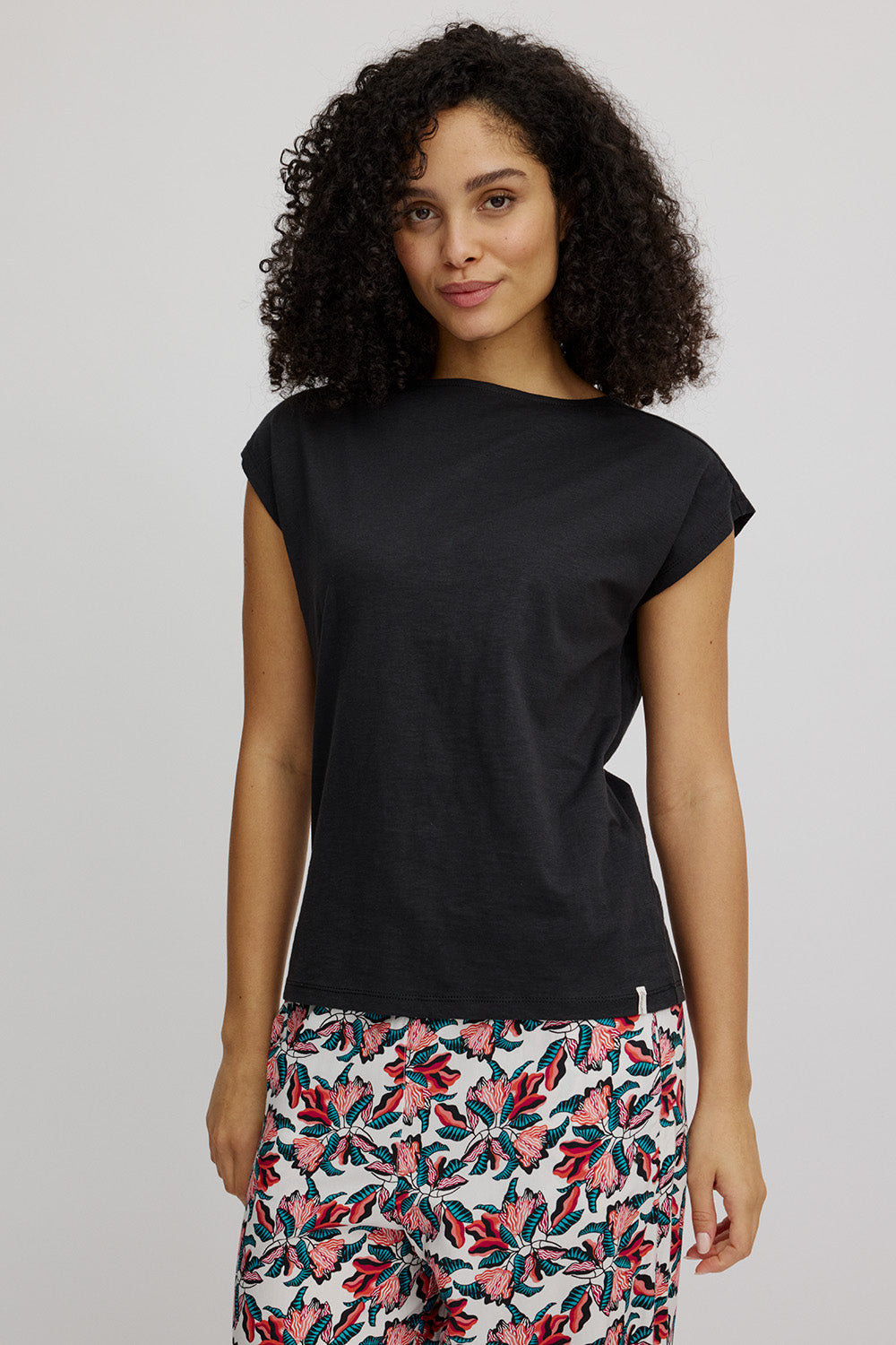 Tee-shirt noir en coton bio