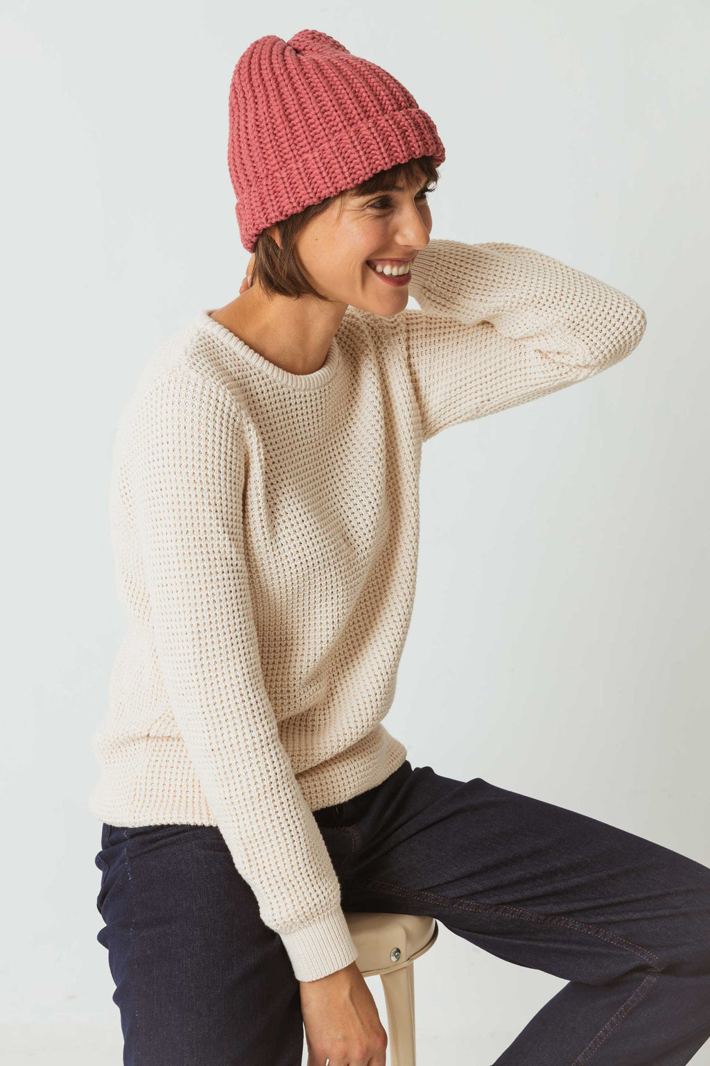 bonnet-pal-rose-coton-bio-certifie-faitrade-skfk