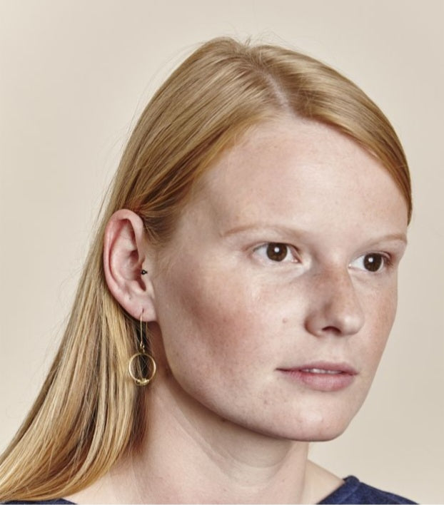 Boucles d'oreilles Ribbon en laiton