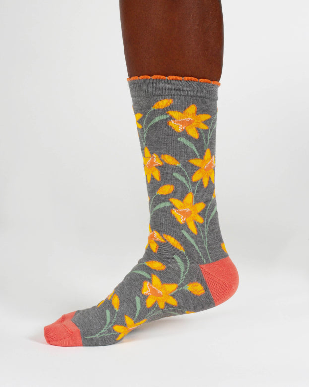 Chaussettes jonquilles en bambou