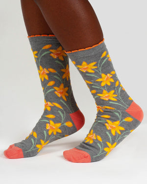 Chaussettes jonquilles en bambou