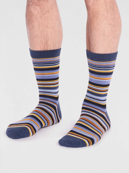 chaussettes-multi-rayures-homme-bleu-ardoise-jaune-gris-bambou-coton-bio-thought