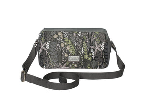 Sac Serena motif floral gris