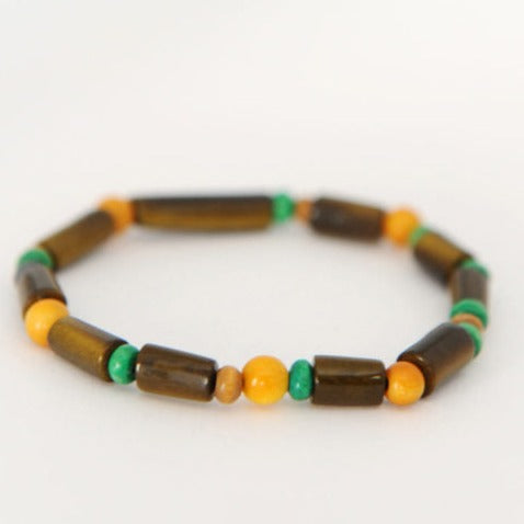 bracelet-cylindro-perles-bronze-vertes-jaunes-ivoire-vegetal-tagua-and-co