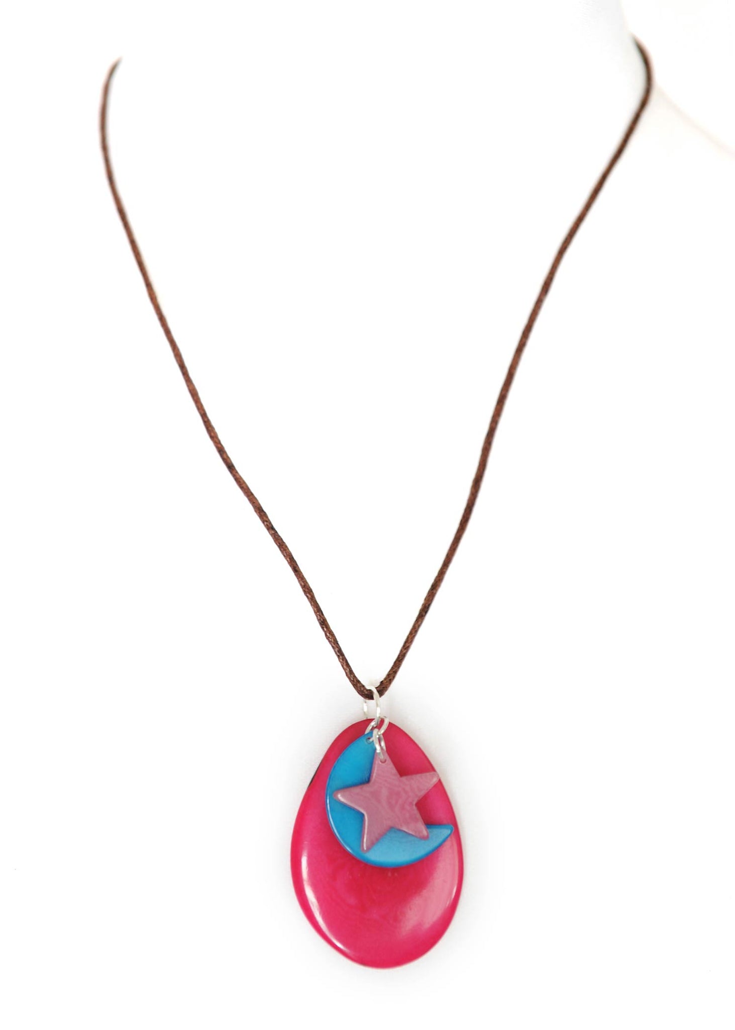 Pendentif Estrella en ivoire végétal