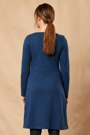Robe indigo en coton bio
